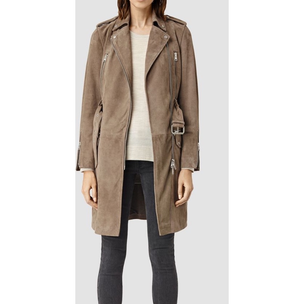 allsaint chiltern mac suede jacket